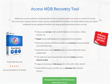 Tablet Screenshot of mdbaccessrecovery.com
